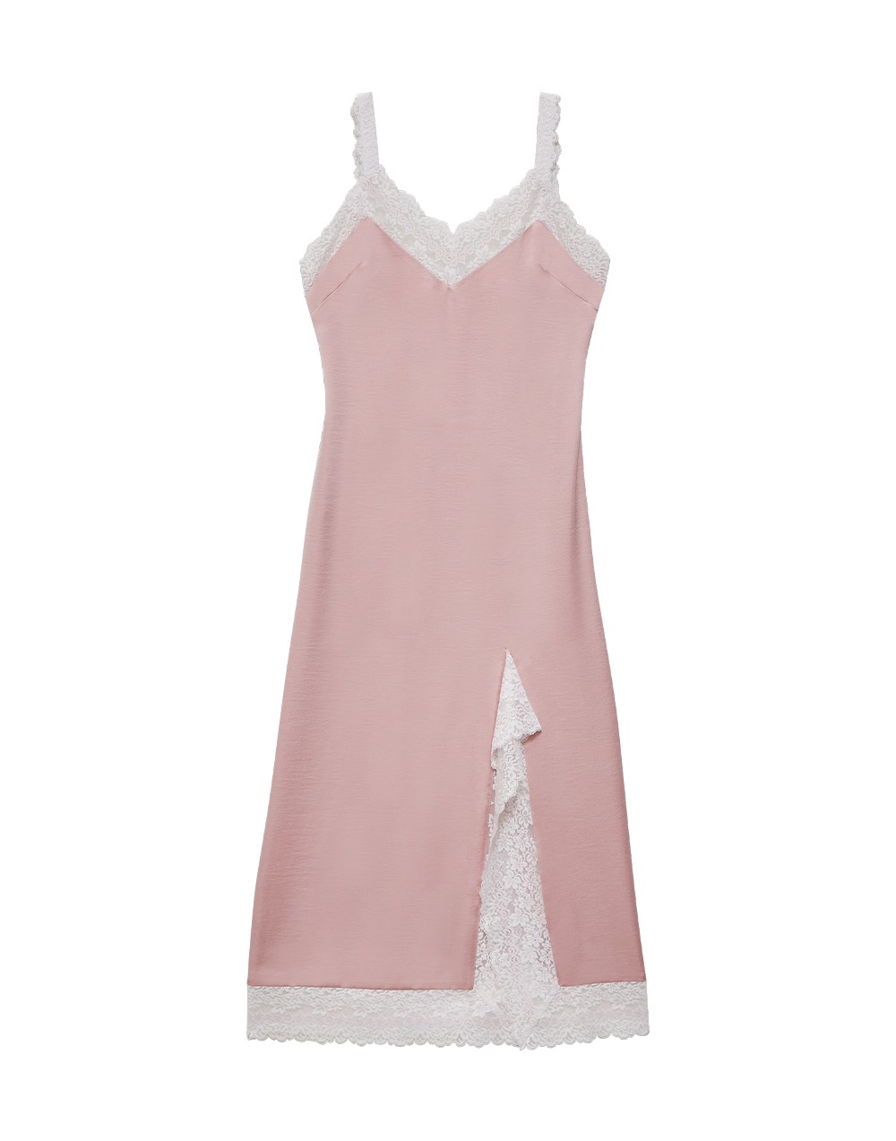 22SS 레이어드 슬립 드레스 - 핑크